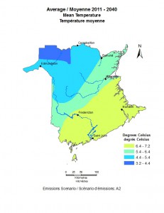 Average 2011-2040 Mean Temperature