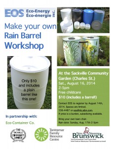 Rain Barrel Workshop poster