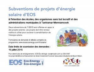 Solar power program poster _FR
